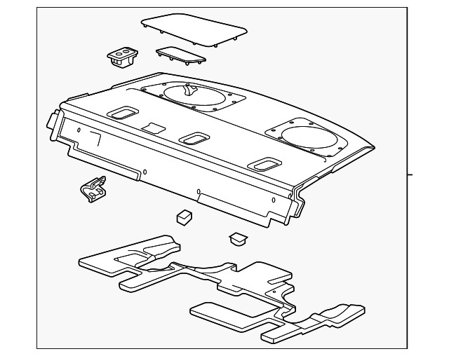 Genuine GM Pkg Tray Trim 85116656
