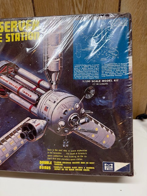 MPC Pilgrim Observer Space Station Plastic Model Kit 9001 original shrink wrap