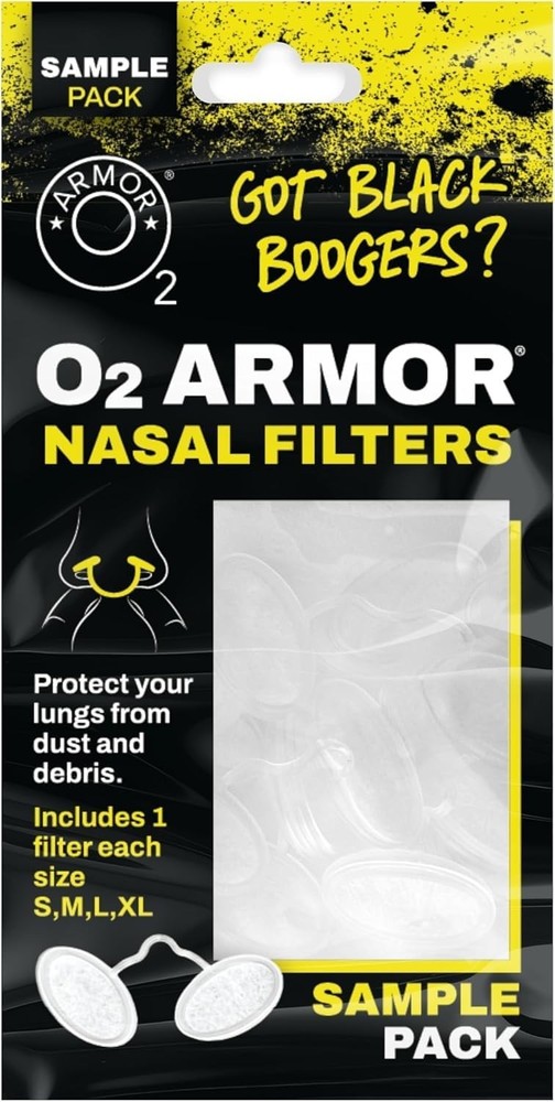 Welding Dust Nose Filter O2 Armor 4 Pack Sample