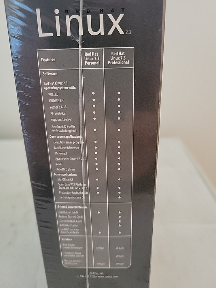 RED HAT Linux 7.3 Operating System The Linux Professional Brand New SEALED