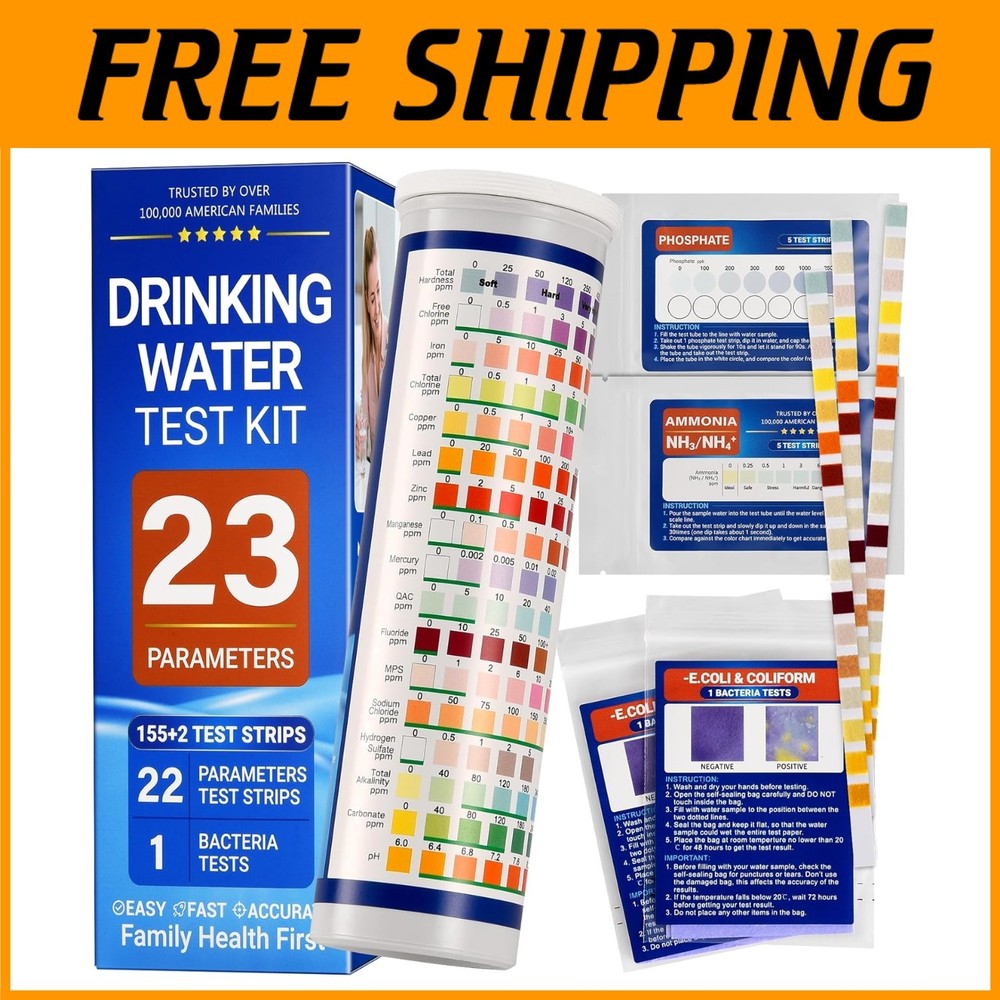 Beginner-Friendly Water Testing Kit - 55 Strips