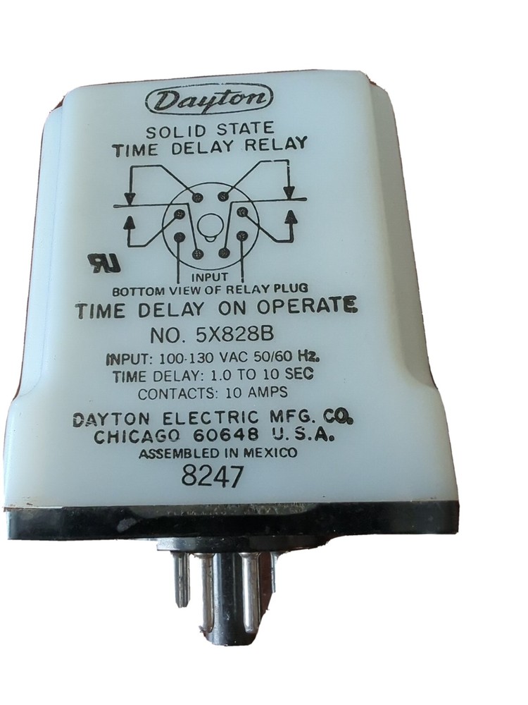 Dayton 5X828B Solid State Time Delay Relay new
