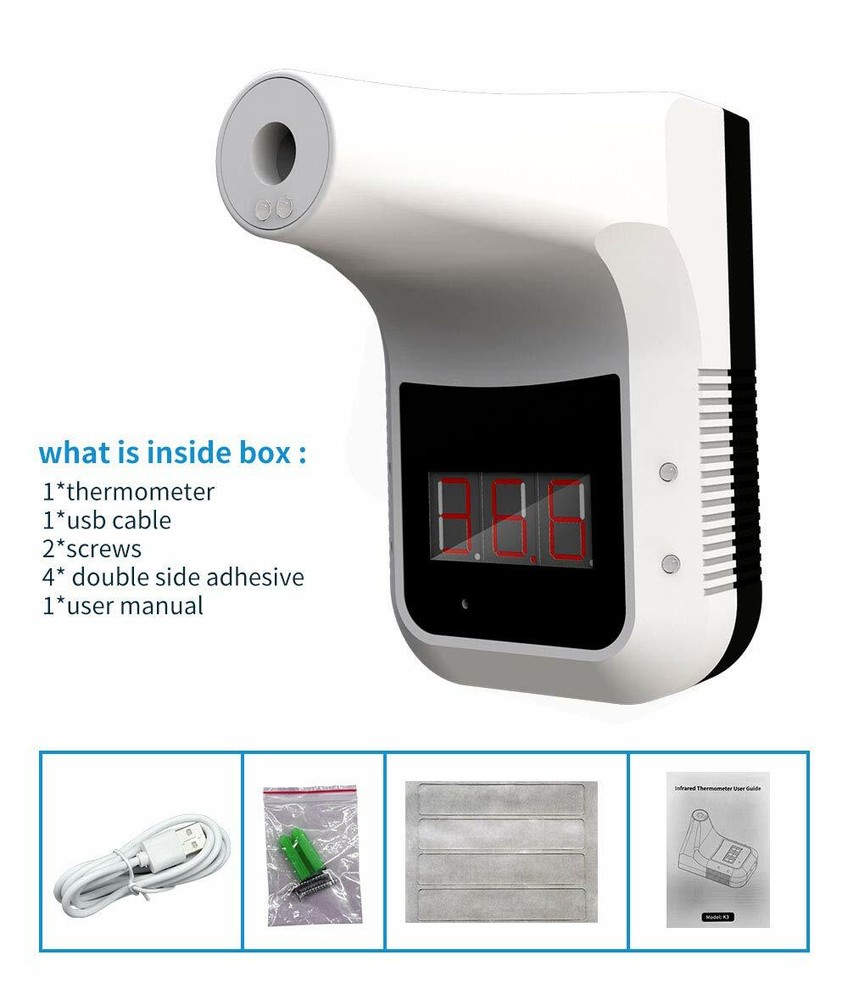 Automatic Wall-Mounted Non-Contact Forehead Digital LCD Thermometer Infrared