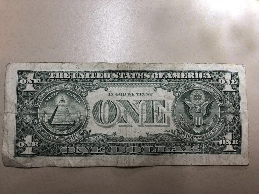 2009 One Dollar Note Ink Smear Error
