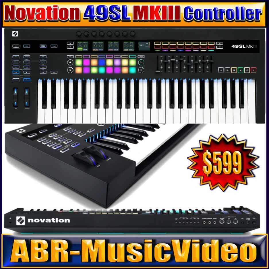 Novation 49SL MkIII MIDI and CV Keyboard Controller