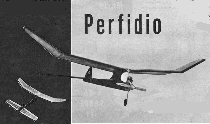 Model Airplane Plans (FF): PERFIDIO Class B 66" Wingspan Record Breaker