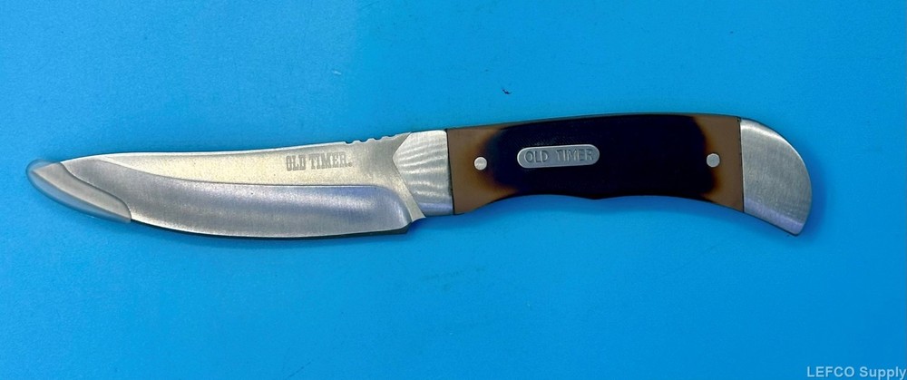 Schrade Old Timer 3 PC Gift Set Fixed Blade Knife Plus Lighter and Cigar Cutter
