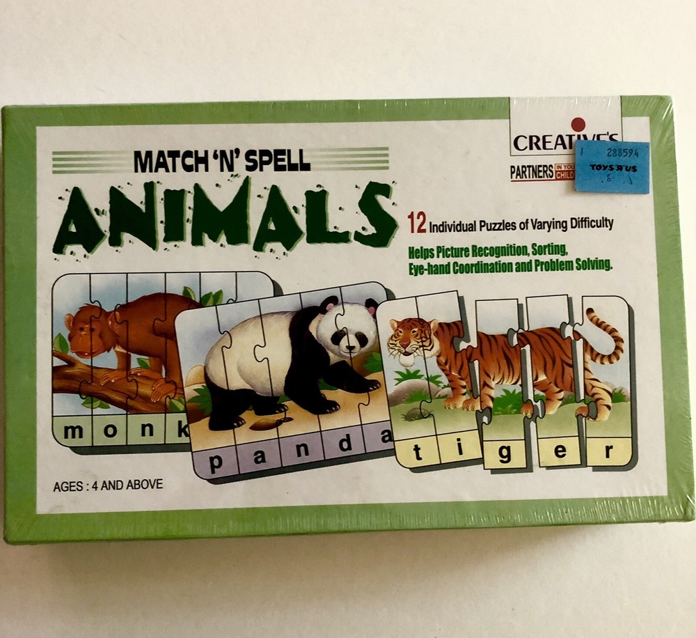 Creatives match n spell animals