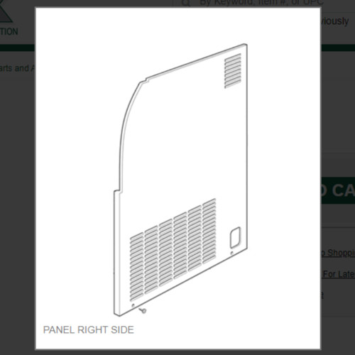 PANEL RIGHT SIDE #1011411-12