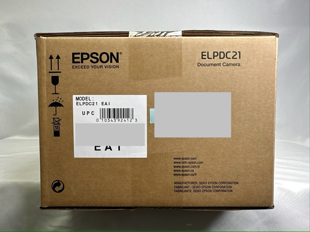 Epson DC-21 High-Definition Document Camera - NEW SEALED!