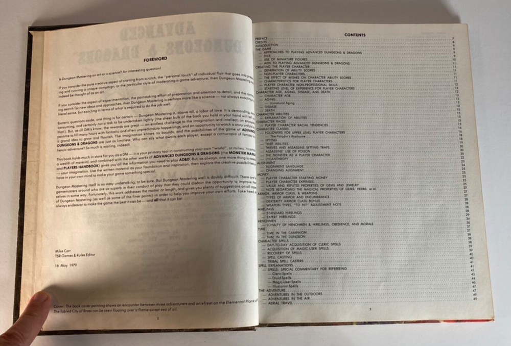 Advanced D&D Dungeon Masters Guide. TSR Gary Gygax. 4th Printing 1979. Pre-owned