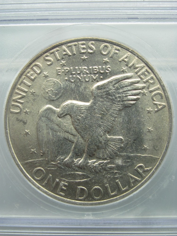 1972 Type 1 Reverse Eisenhower 'Ike' Dollar ICG MS 64
