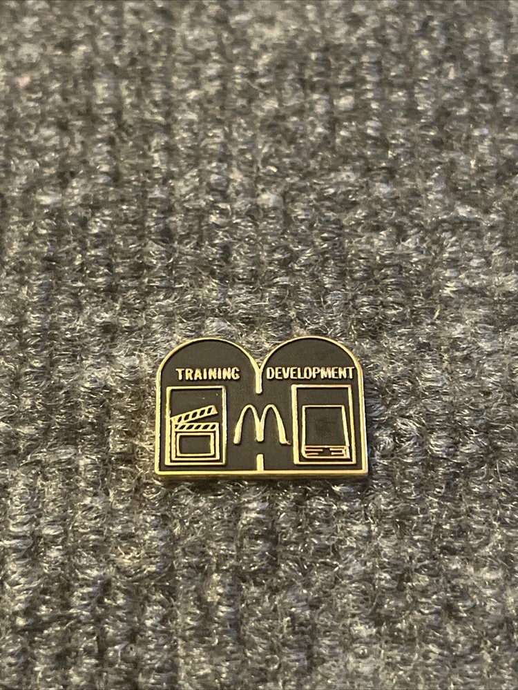 Vintage McDonald’s Training Development Videos Employee Lapel Hat Pin