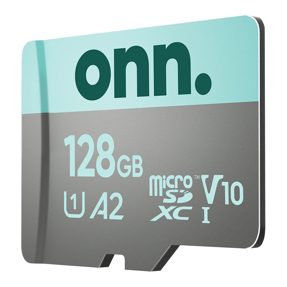onn 128GB MicroSDXC Card + Reader Bundle