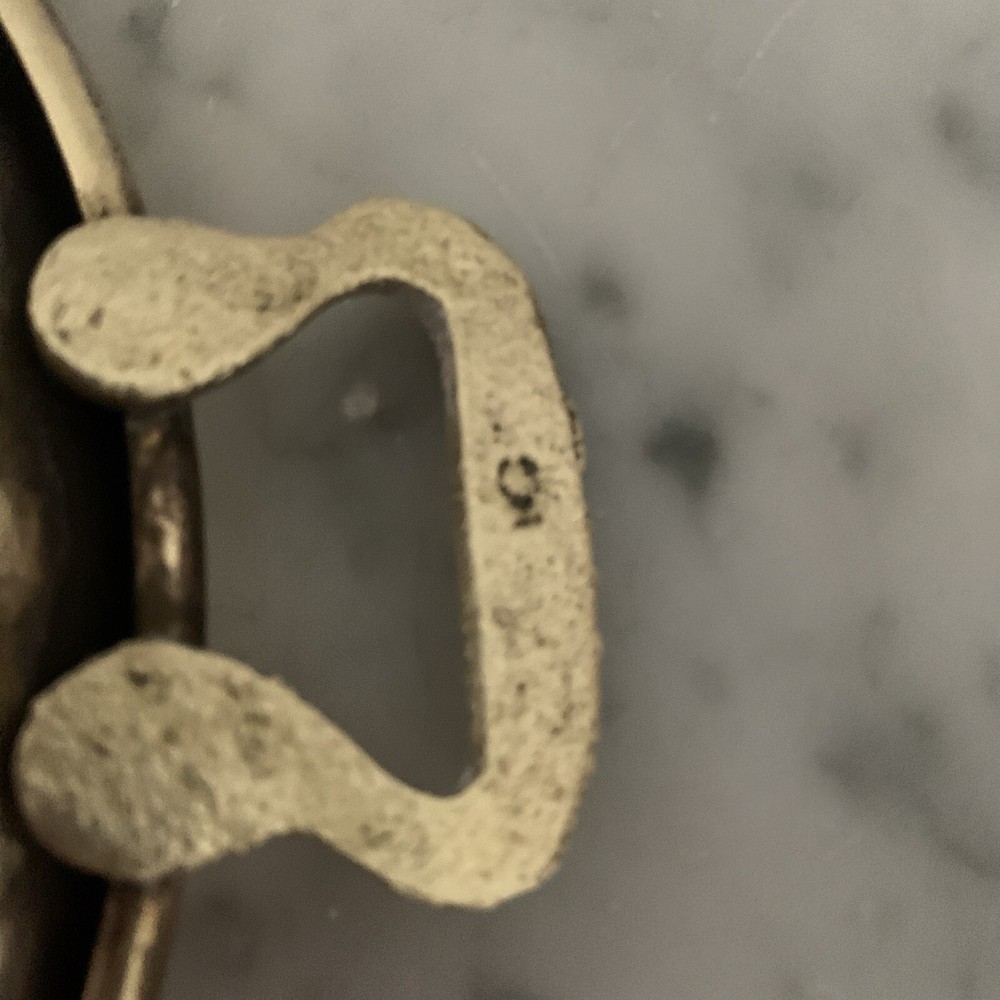 Brass Hammered Bear Clawed Double Handle Bowl