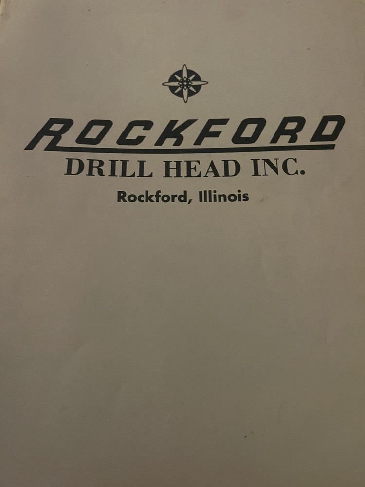 Rockford Drill Head, Inc. Sales Catalog