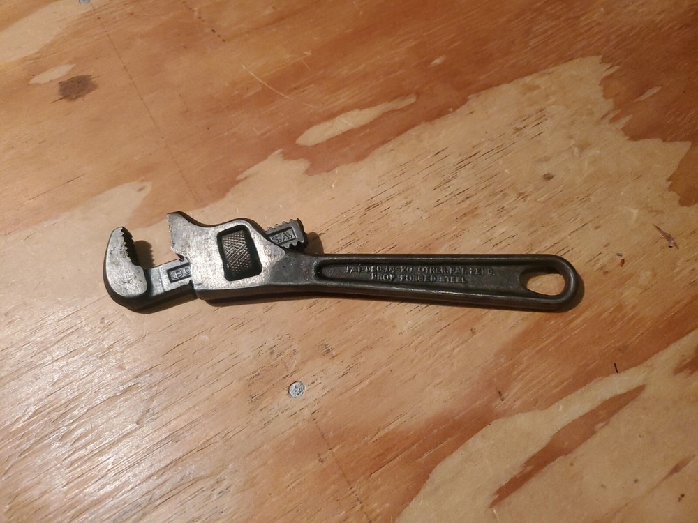 Vintage Lawson 8 Inch Offset Pipe Wrench
