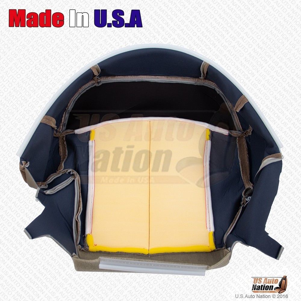 1999 - 2002 Chevy Silverado Front Driver Bottom Cloth Seat Cover Medium Oak Tan