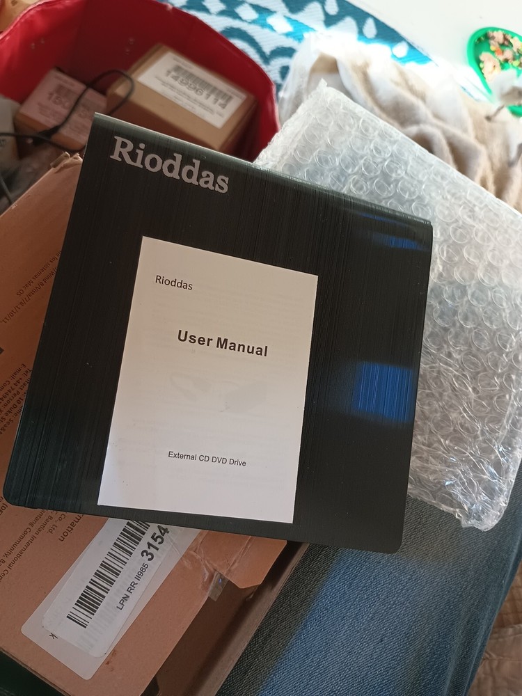 New Rioddas BT638 External DVD/CD Drive USB3.0 Pop-up Mobile