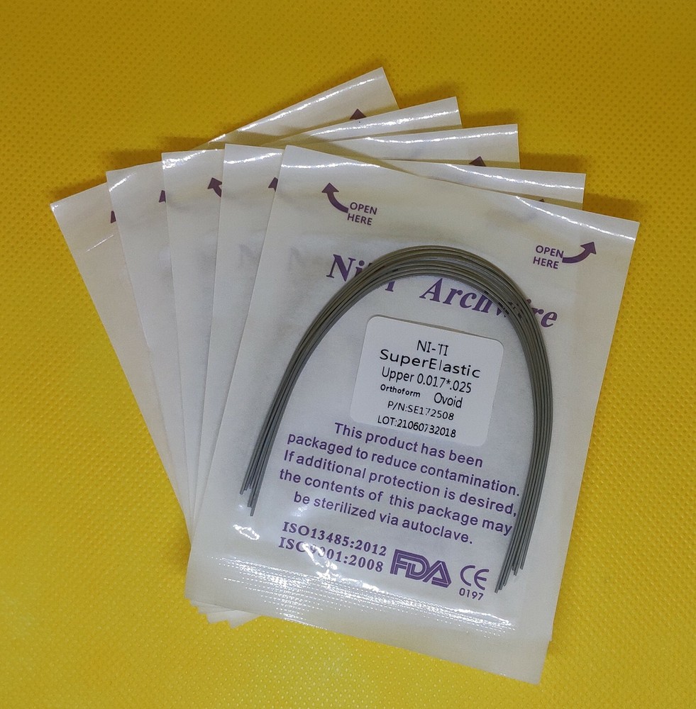 1 Pack Dental Arch Wires Orthodontic Super Elastic NITI Rectangular Ovoid Form