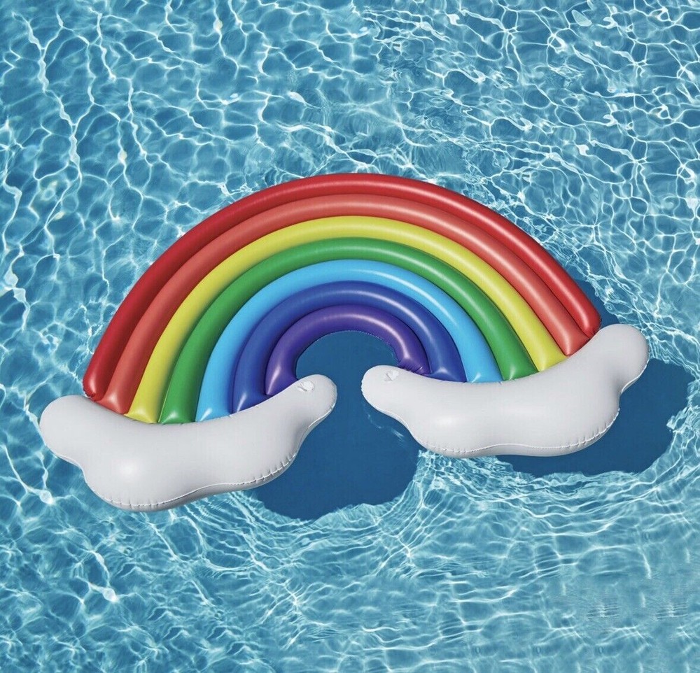 Member's Mark Two Person Rainbow Float Brand New