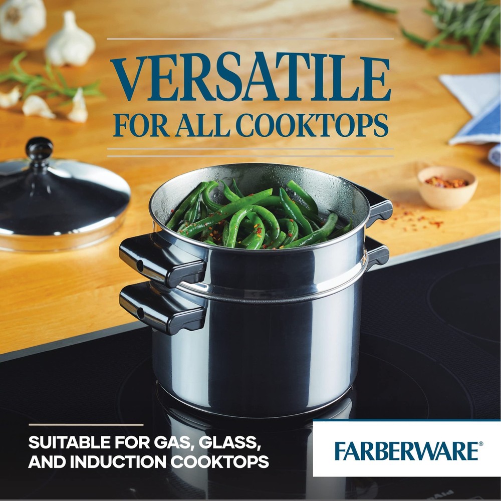 Farberware Classic Series Sauce Pot Steamer Insert, Saucepot 3 Quart, Silver