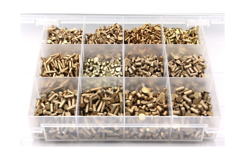 Countersunk Head, Solid Aluminum Rivet Kit, 3,900 Hard Rivets MS20426AD
