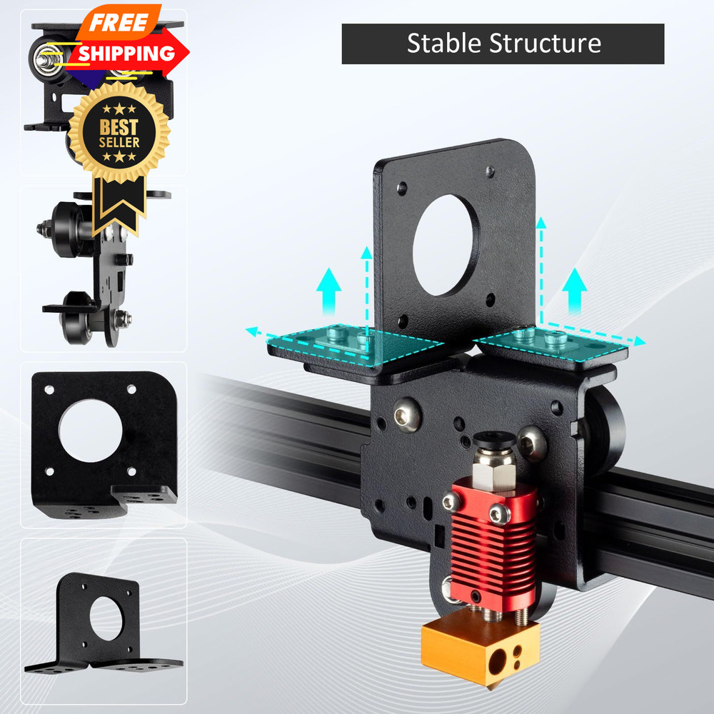 UniTak3D Ender 3 Direct Drive Upgrade Conversion Bracket for 3 Black
