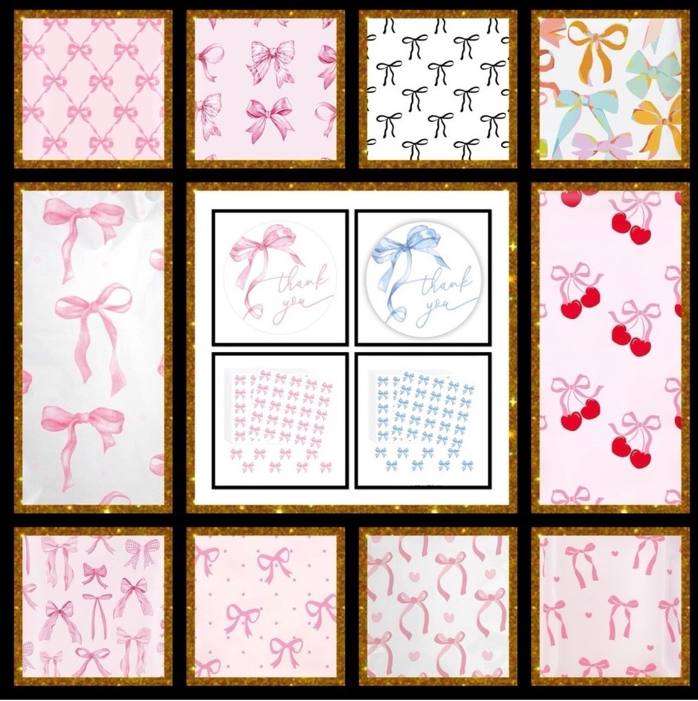 Poly Mailers Coquette Bow Assortment 10x13
