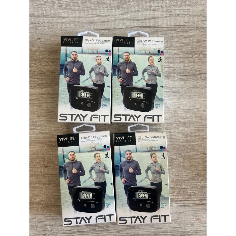 4 pack clip on pedometer