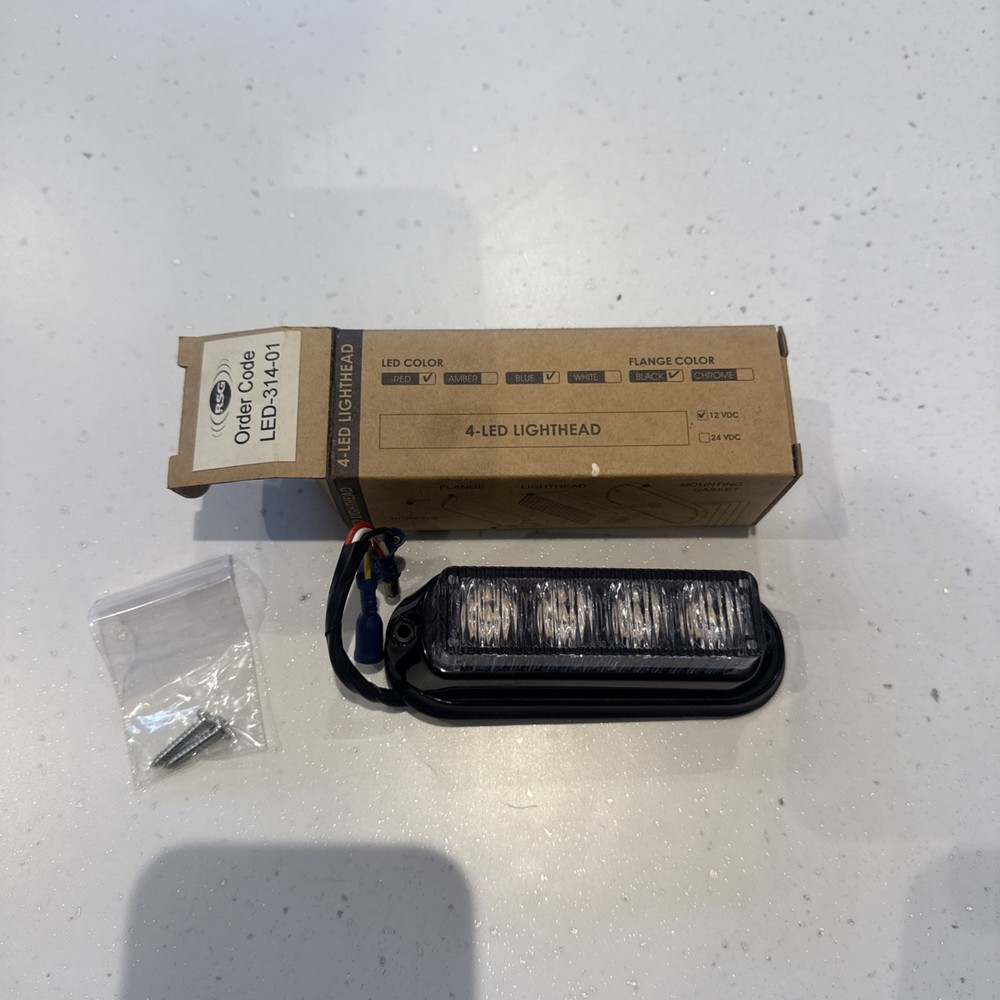 RSG 4 LED Lighthead Module, LED-314-01 4-LED LIGHTHEAD RED BLUE BLACK
