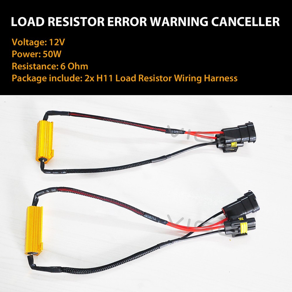 H13 9006 H11 9005 H7 H4 LED Anti Flicker Canbus Decoder Resistor Error Free
