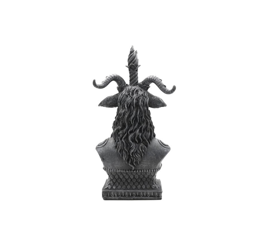 RUSTIX 8" Sabbatic Goat Baphomet Statue Bust – Occult Home Decor, Mystical