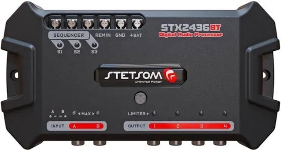 Stetsom STX2436/Digital Audio Processor 2 Channels 4 Way Bluetooth/DSP Crossover