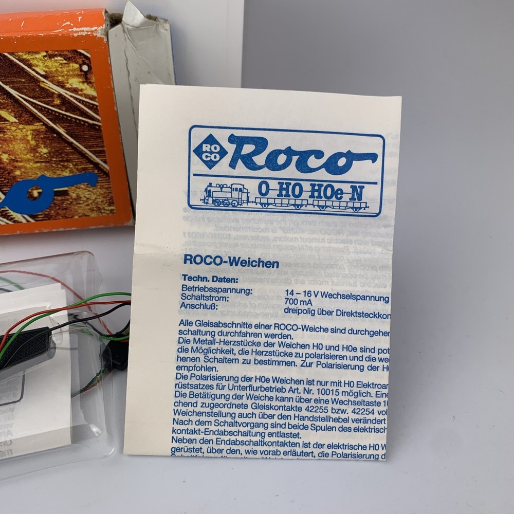 Roco 10010 Switch Machine Left Hand HO Scale NIP