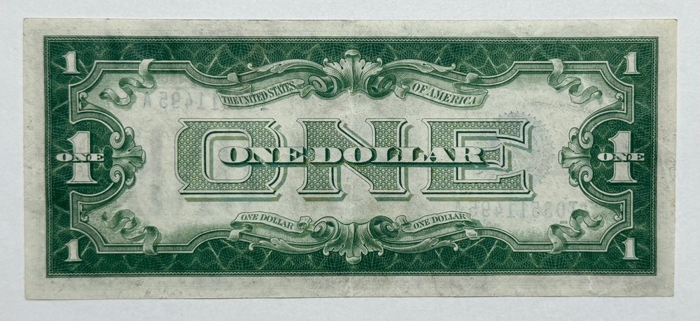 1928-A $1 Bill Funny Back Silver Certificate Note 495A-QAEN