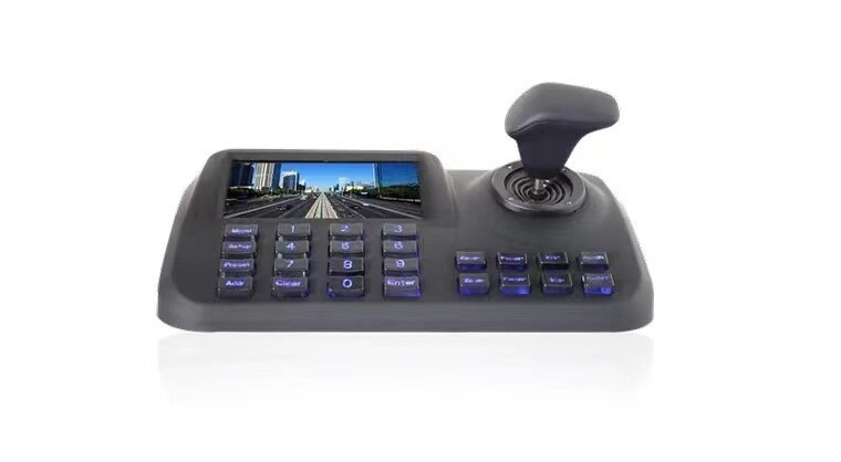 IP PTZ Controller CCTV PTZ Keyboard Controller Joystick 5" HD LED