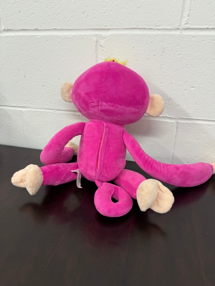 Fingerlings HUGS 16" Interactive Pink Bella Monkey Stuffed Plush TESTED & WORKS!