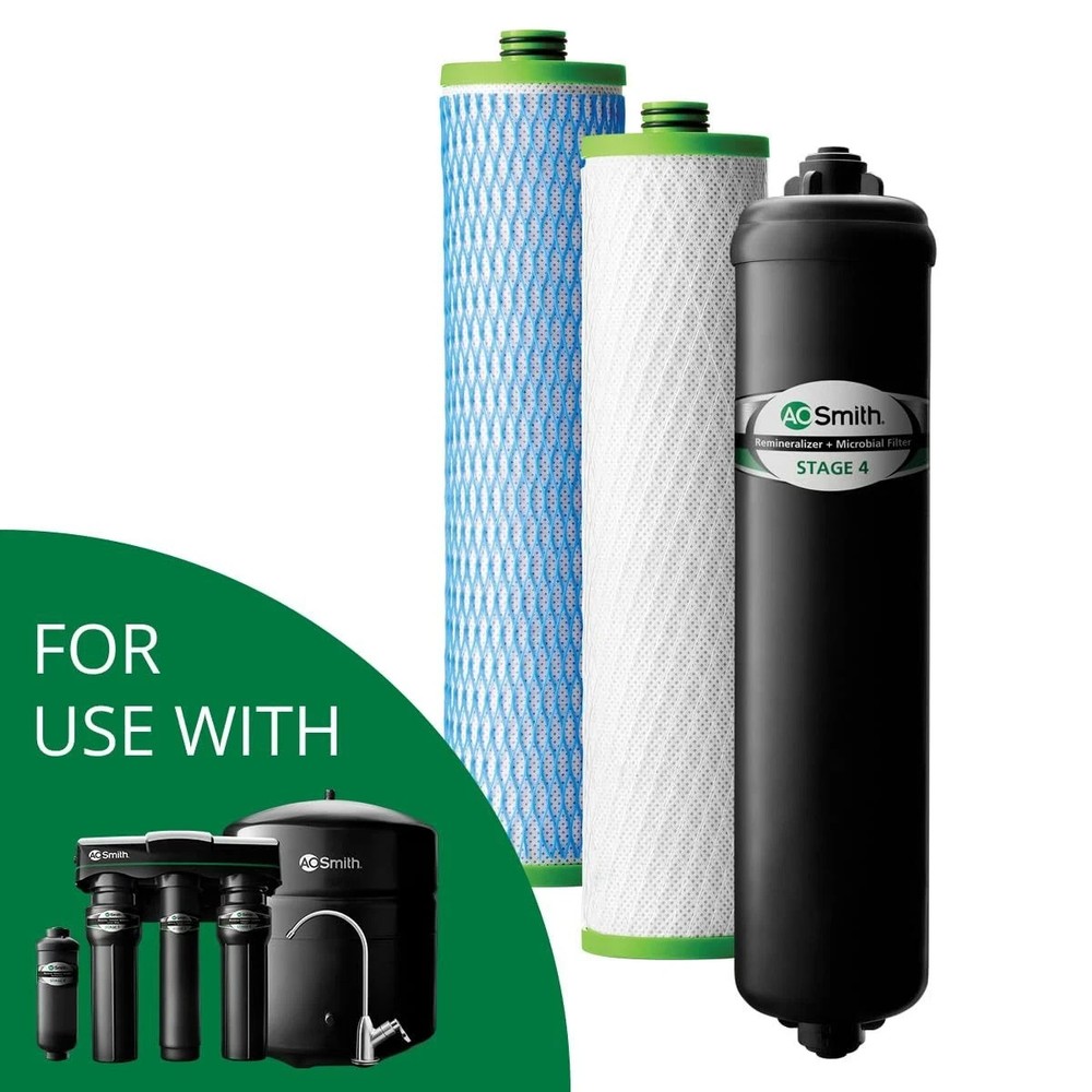 A.O. SMITH 960790 Reverse Osmosis System Replacement Filter Set-BRAND NEW