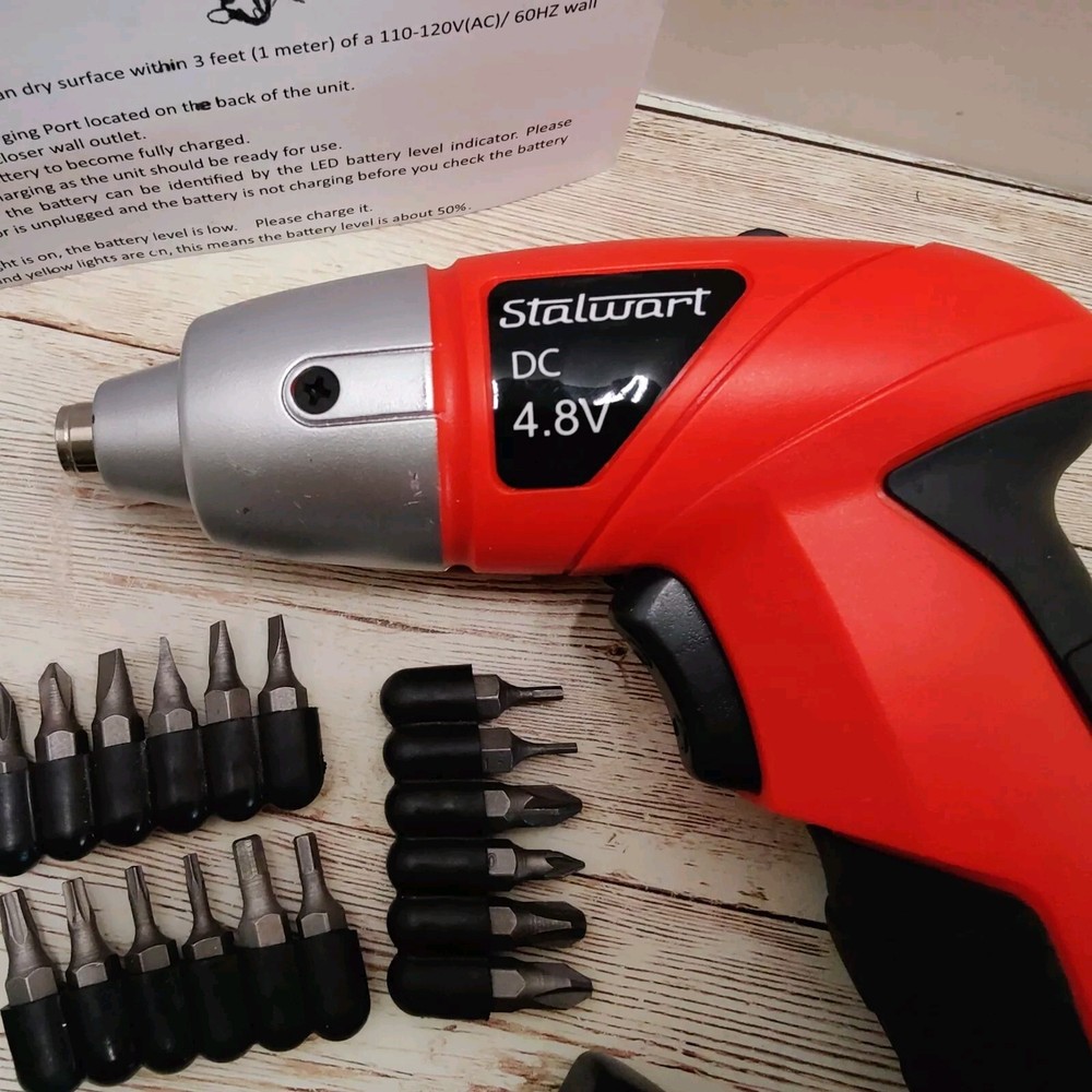 Stalwart DC 4.8V Cordless Screwdriver Kit
