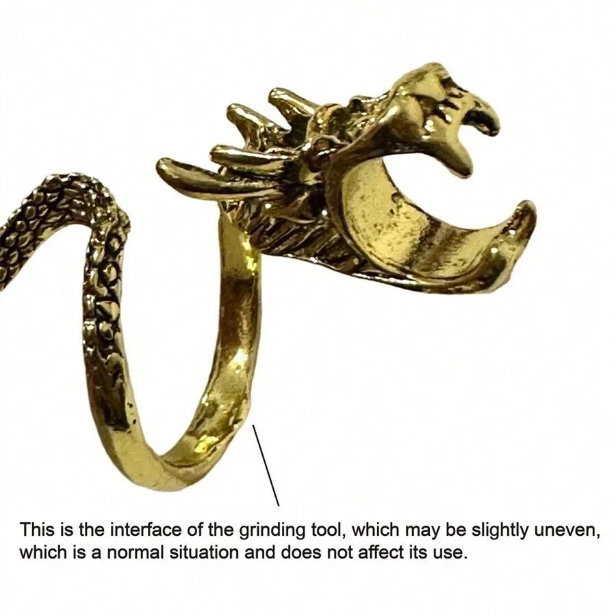Dragon-Shaped Cigarette Holder Opening Adjustable Size Ring Pipe Cool Jewelry