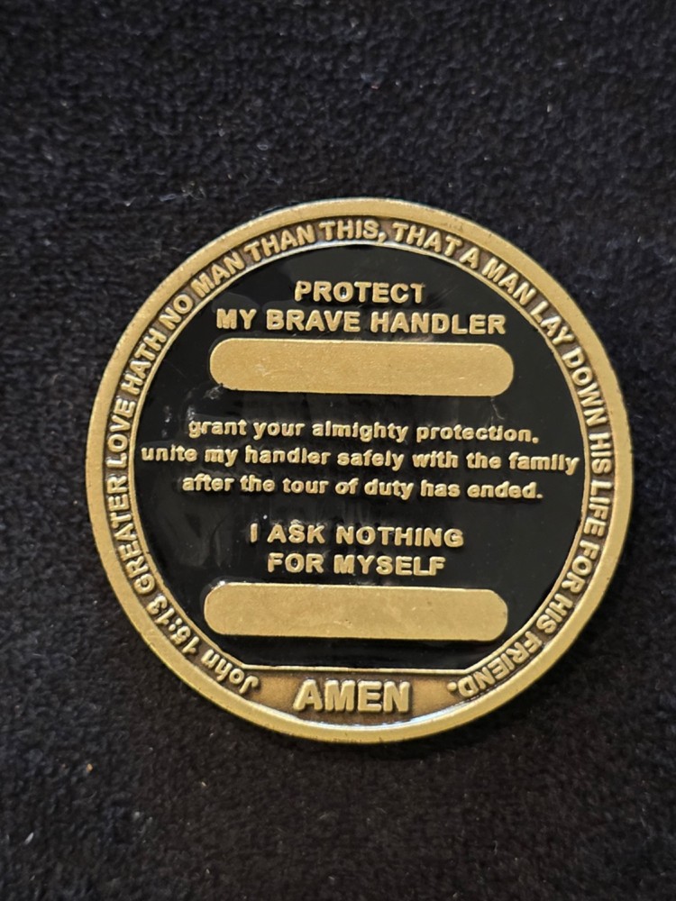 SOF k9 Memorial Challenge Coin