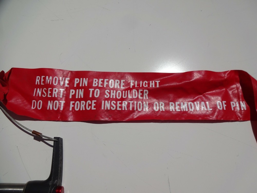 Vintage Aviation Pin with Banner-- Remove Before Flight--