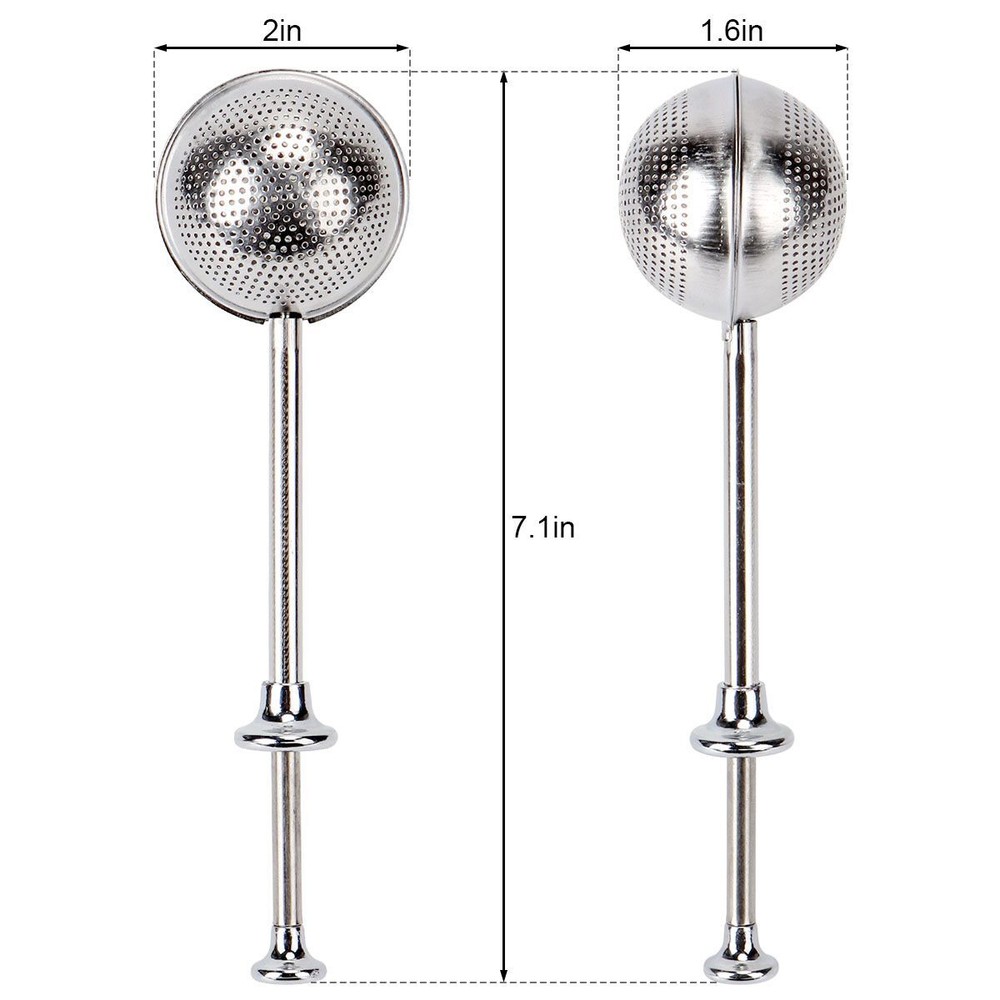 Ball Mesh Tea Infuser Loose Leaf Strainer Spice Filter Herb Steeper Diffuser
