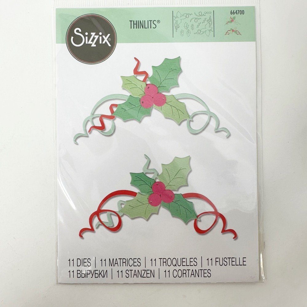 Sizzix Thinlits Christmas Holiday Cutting Dies Feliz Navidad Bundle NEW
