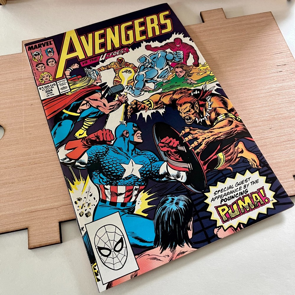 Comic Storage/Display Box + Vintage Avengers Comic Book #304 - A Great Gift