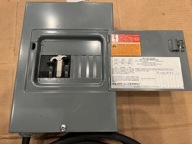 Square D 60 AMP Manual Transfer Switch