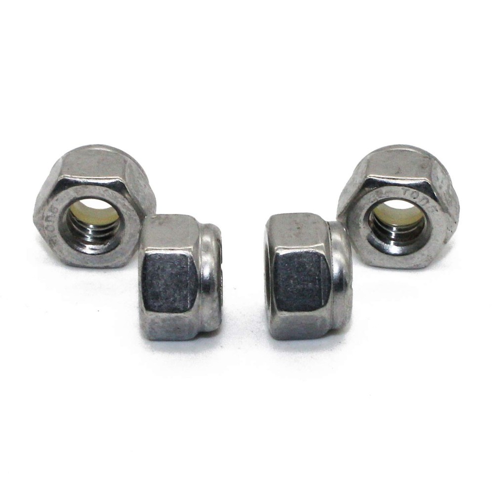 Quantity 50Pcs 1/4-20 Nylon Insert Hex Lock Nuts, (50 Pack), Plain