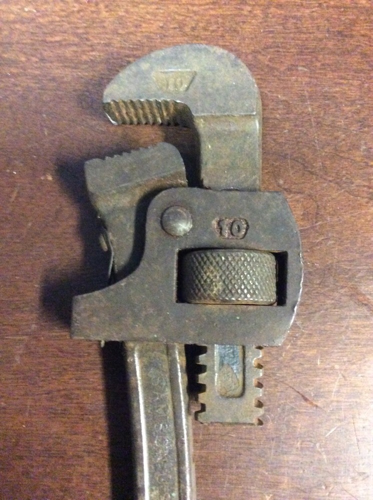 Drop Forged Samson 10" Adjustable Heavy Duty Pipe Wrench UsedToolShop.com