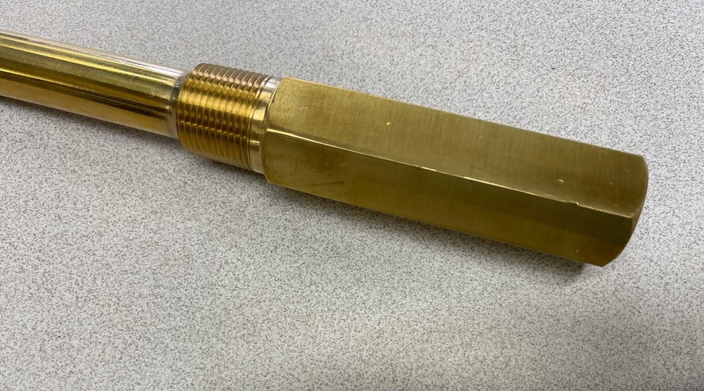 Boiler Immersion Temperature Sensor Brass 9"